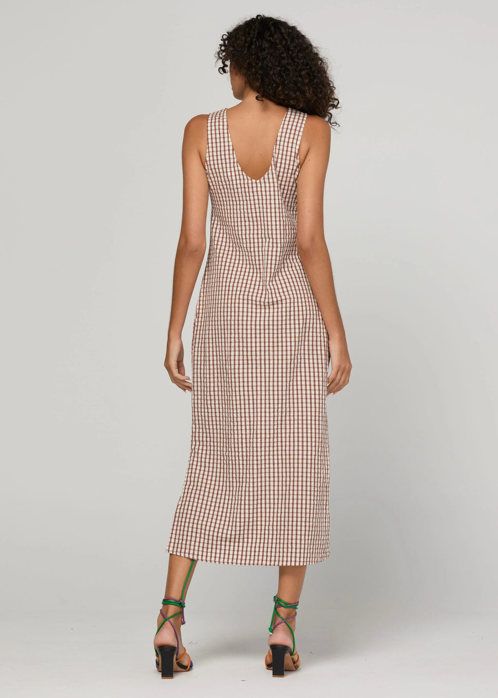 Boom Sutora Dress Cocoa Gingham