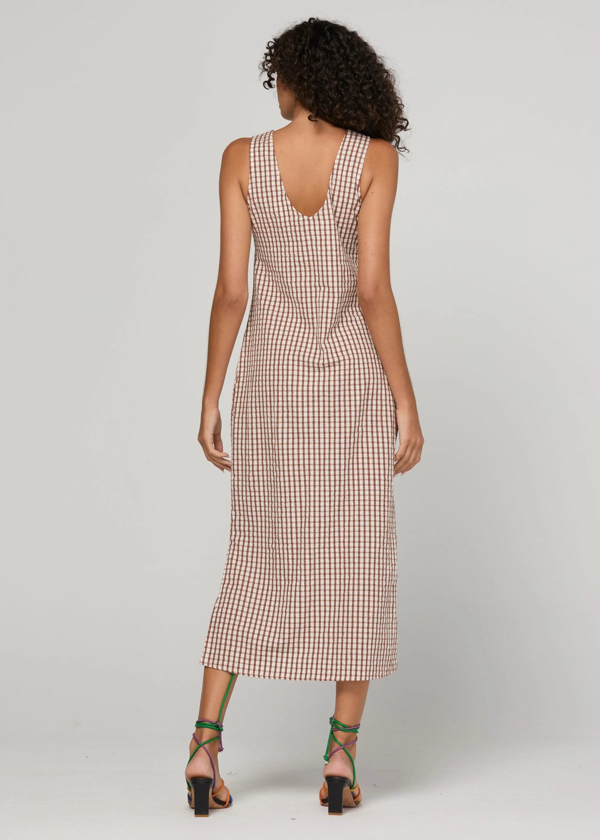 Boom Sutora Dress Cocoa Gingham