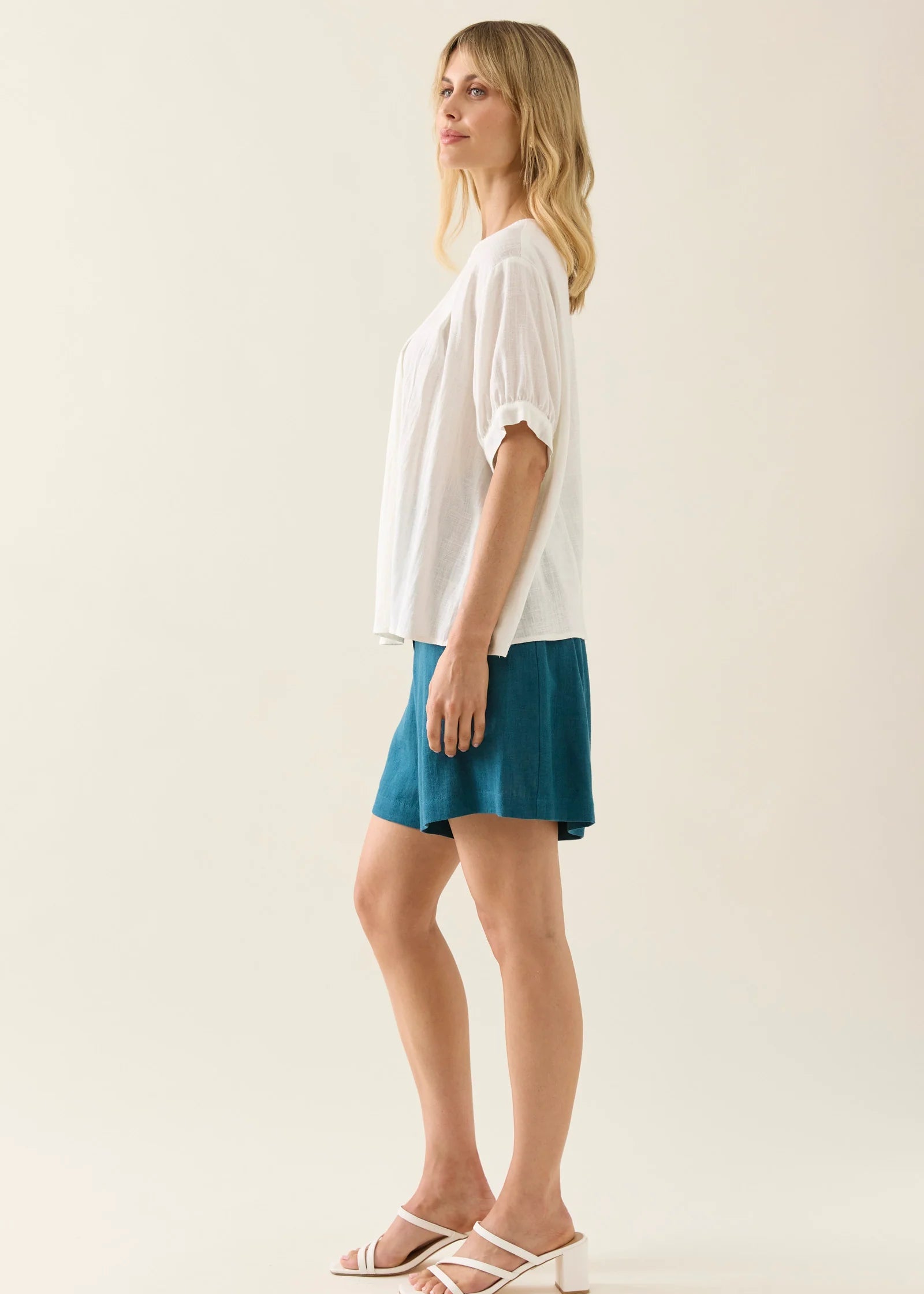 IOM Ingrid Pleat Top Lotus