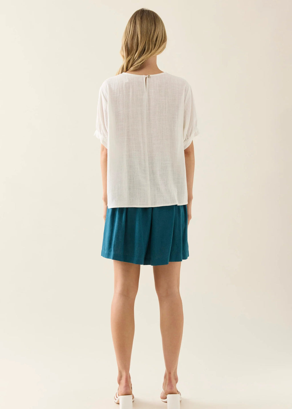 IOM Ingrid Pleat Top Lotus