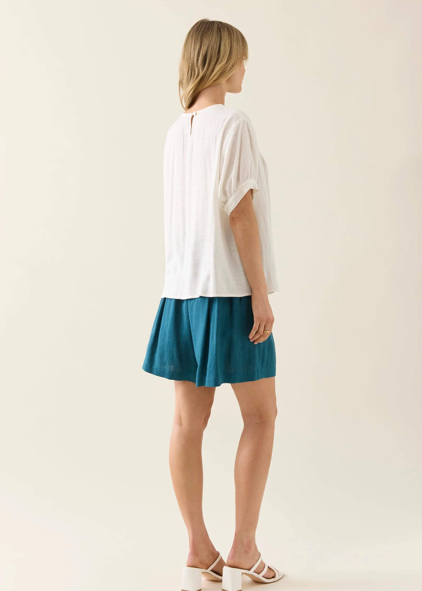 IOM Ingrid Pleat Top Lotus