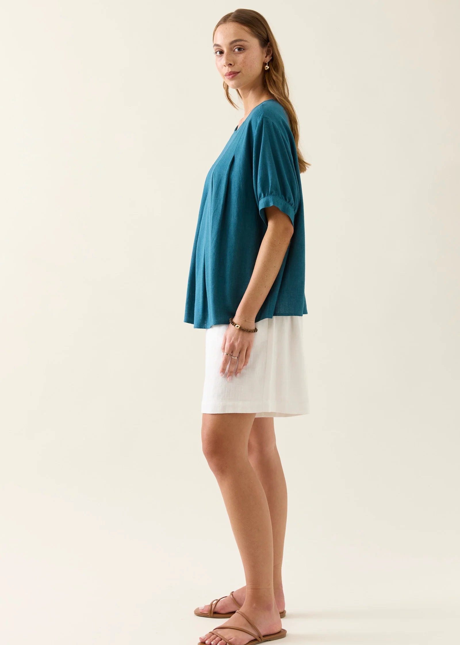 IOM Ingrid Pleat Top Baltic