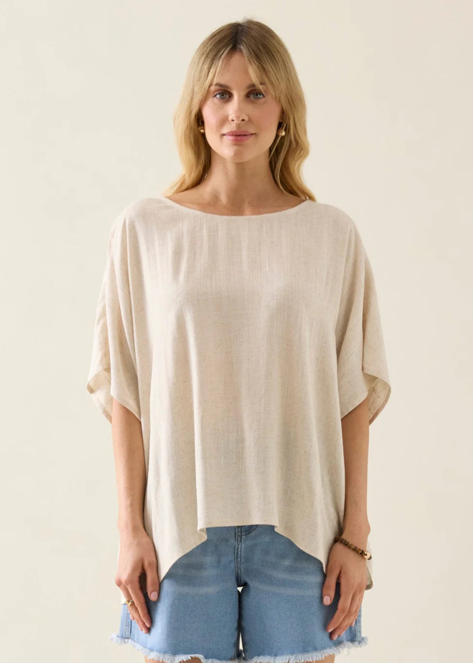 IOM Ingrid Relaxed Top Canvas