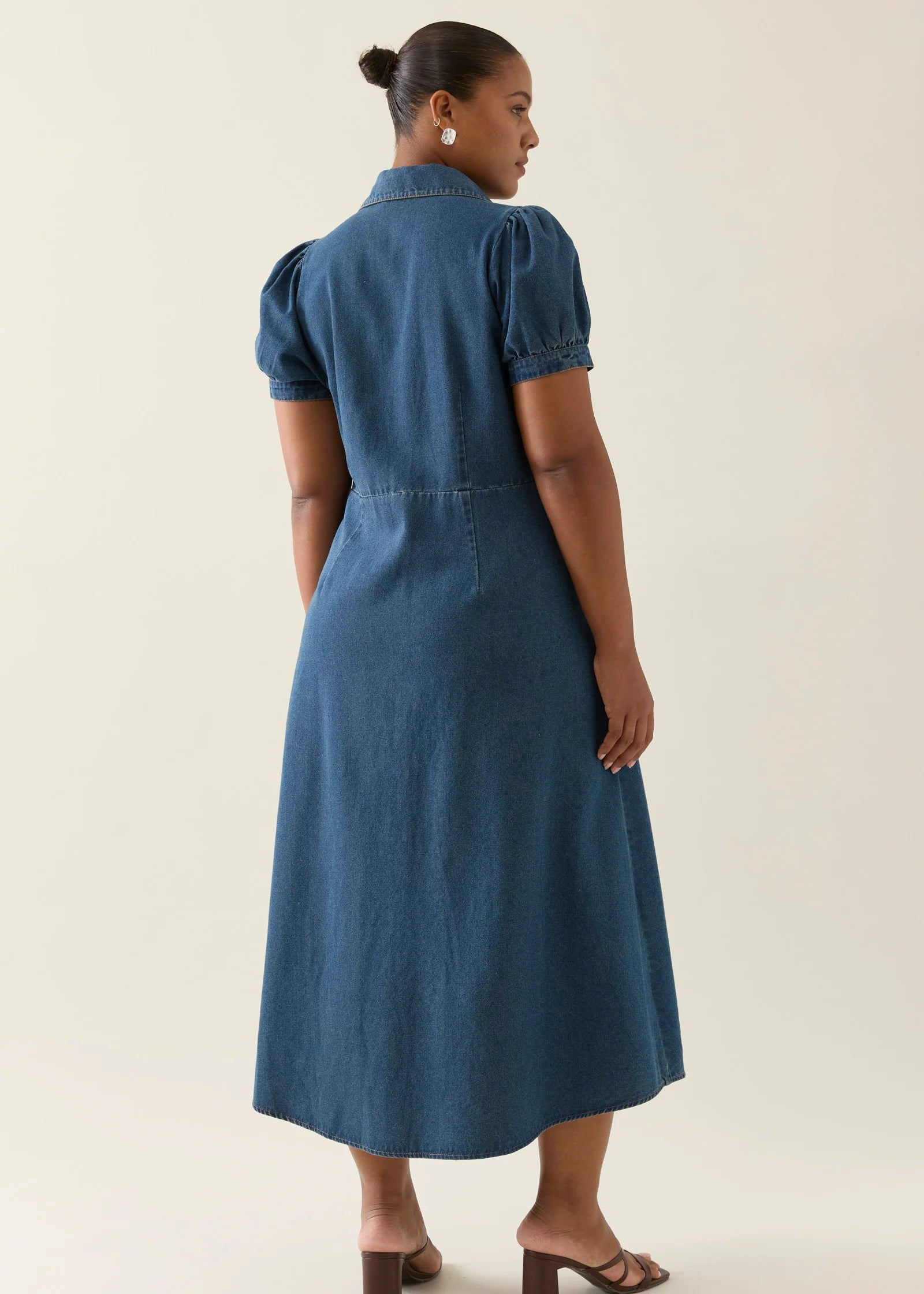 IOM Sofie Denim Maxi Dress Drift