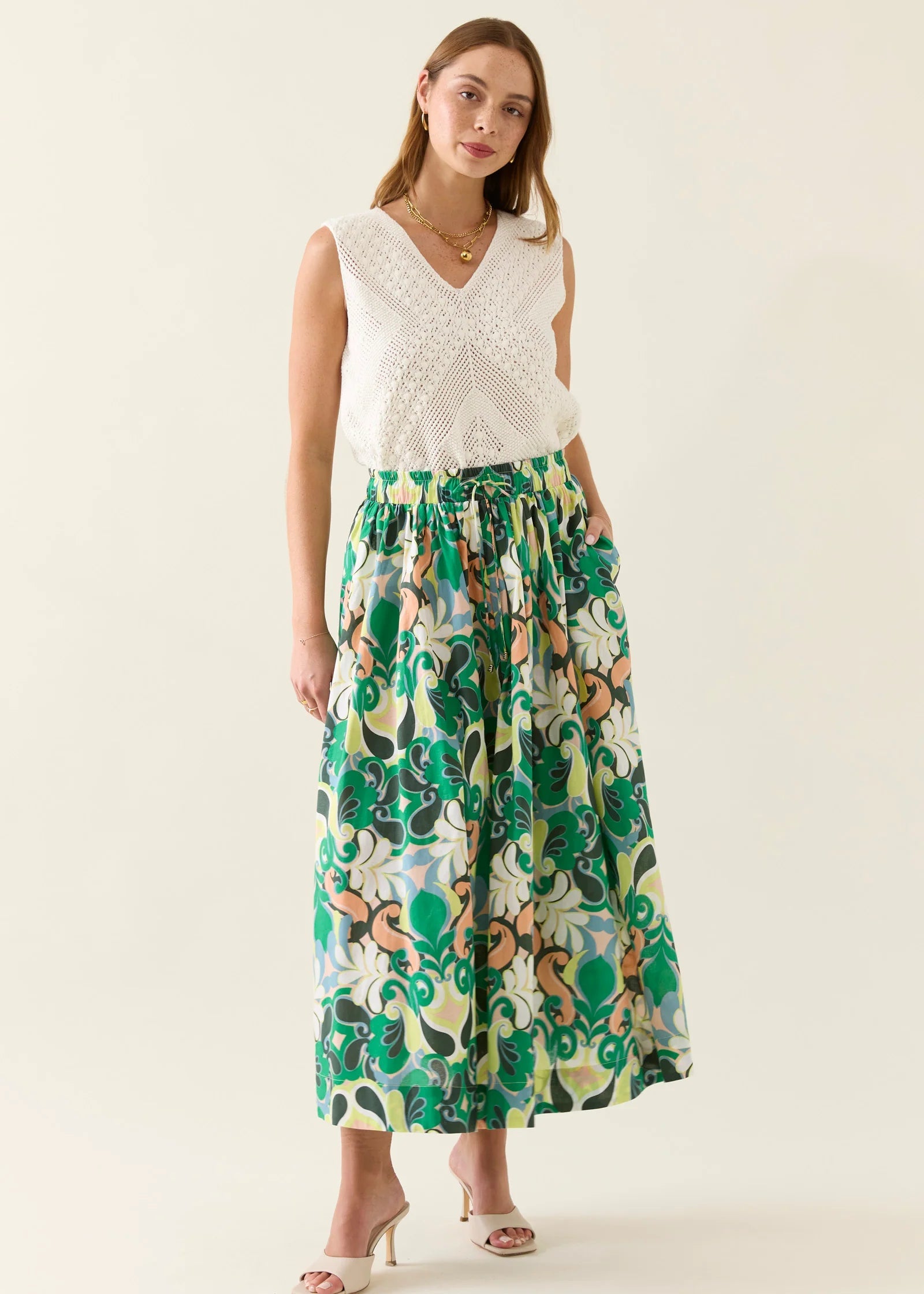 IOM Aurora Maxi Skirt Paisley