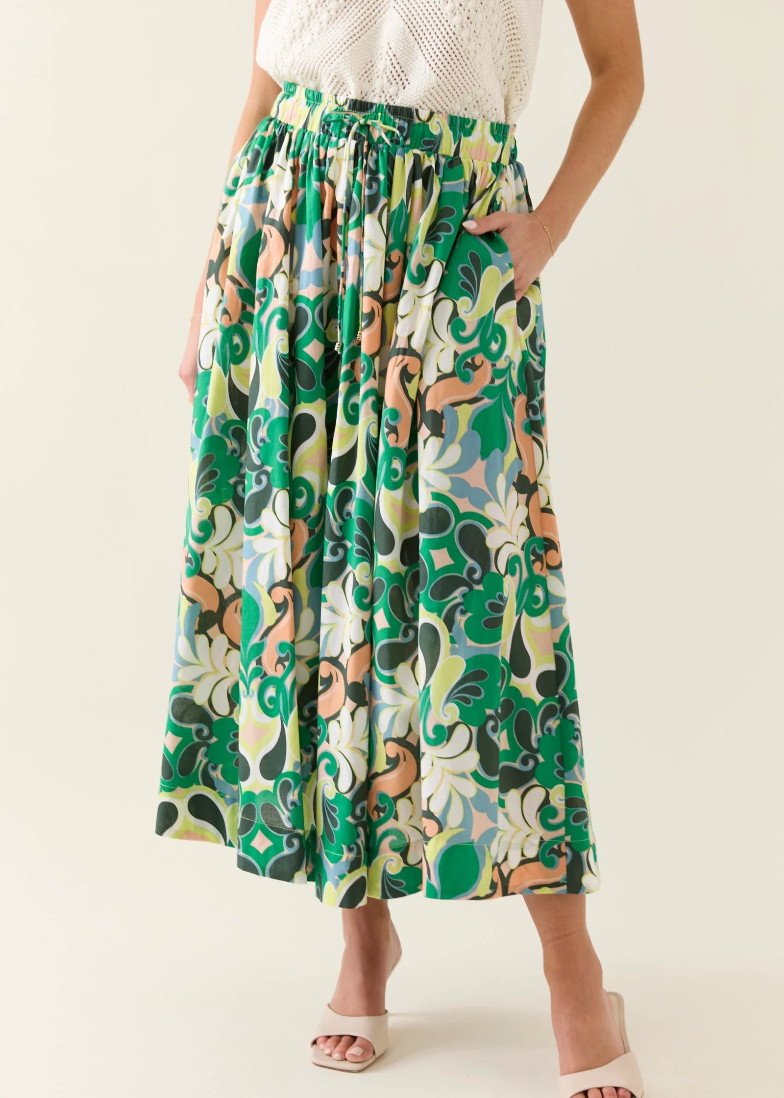 IOM Aurora Maxi Skirt Paisley