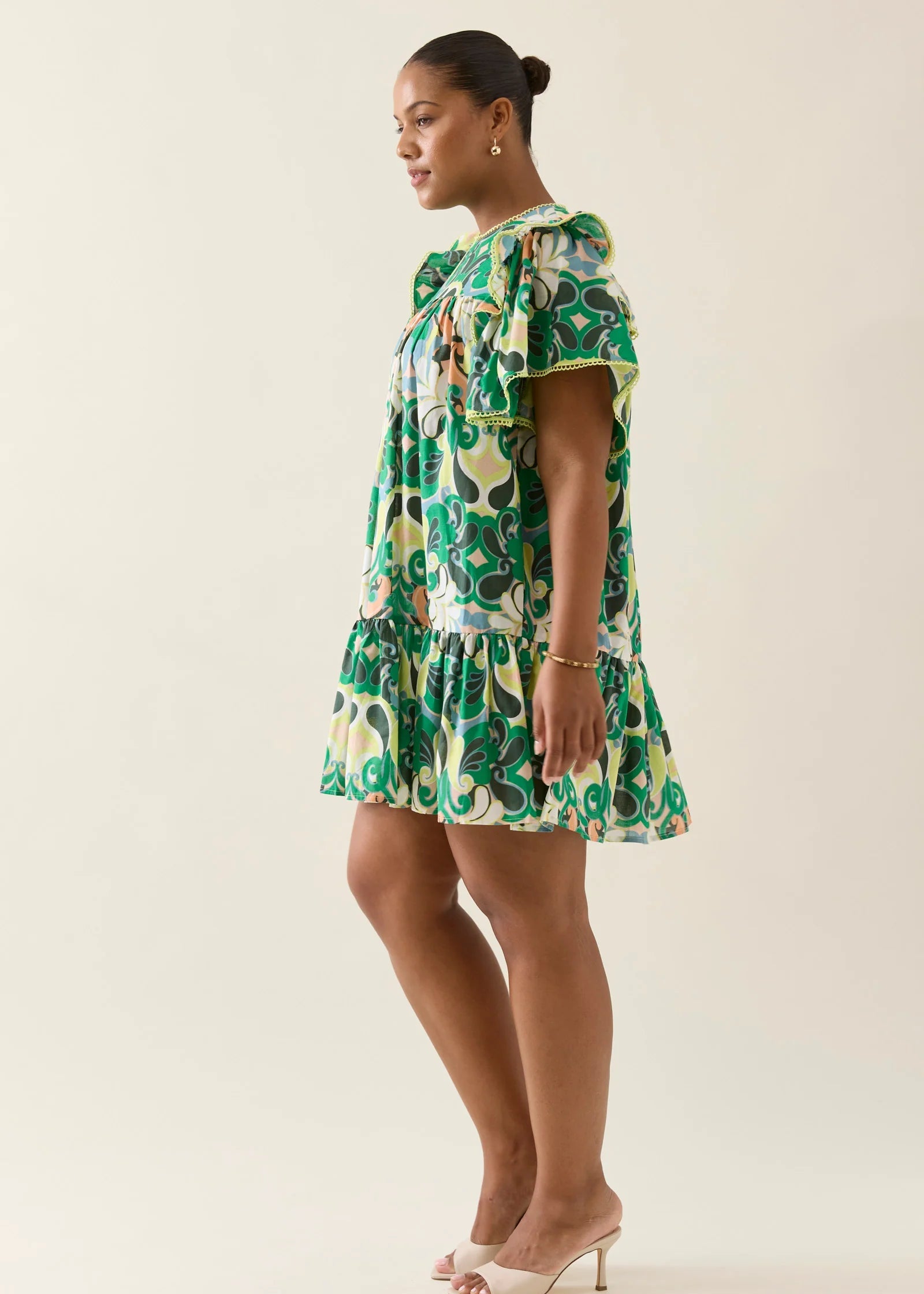 IOM Aurora Frill Dress Paisley