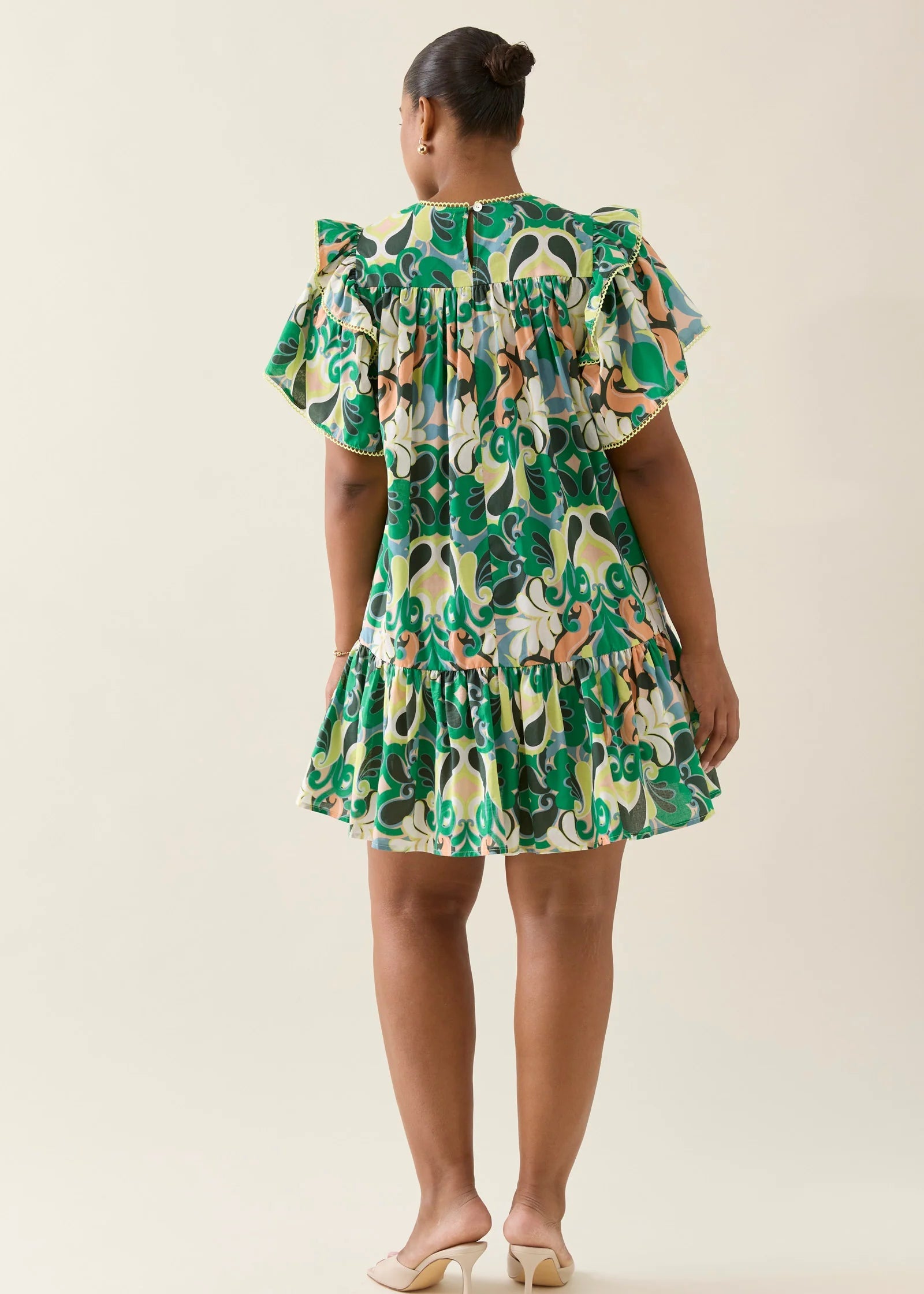 IOM Aurora Frill Dress Paisley