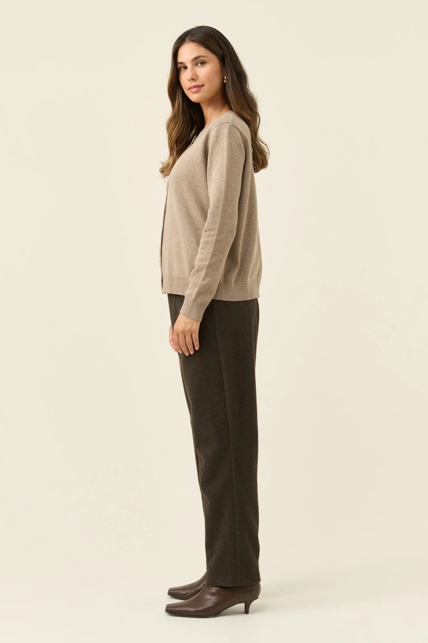 IOM Darby Cardigan Stone