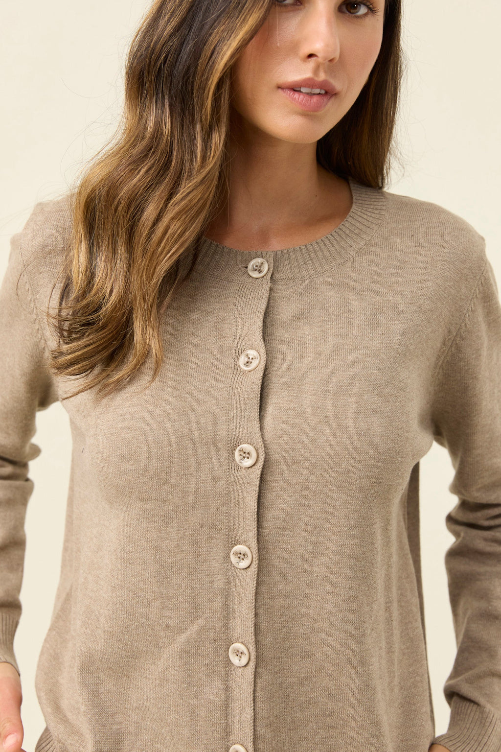 IOM Darby Cardigan Stone