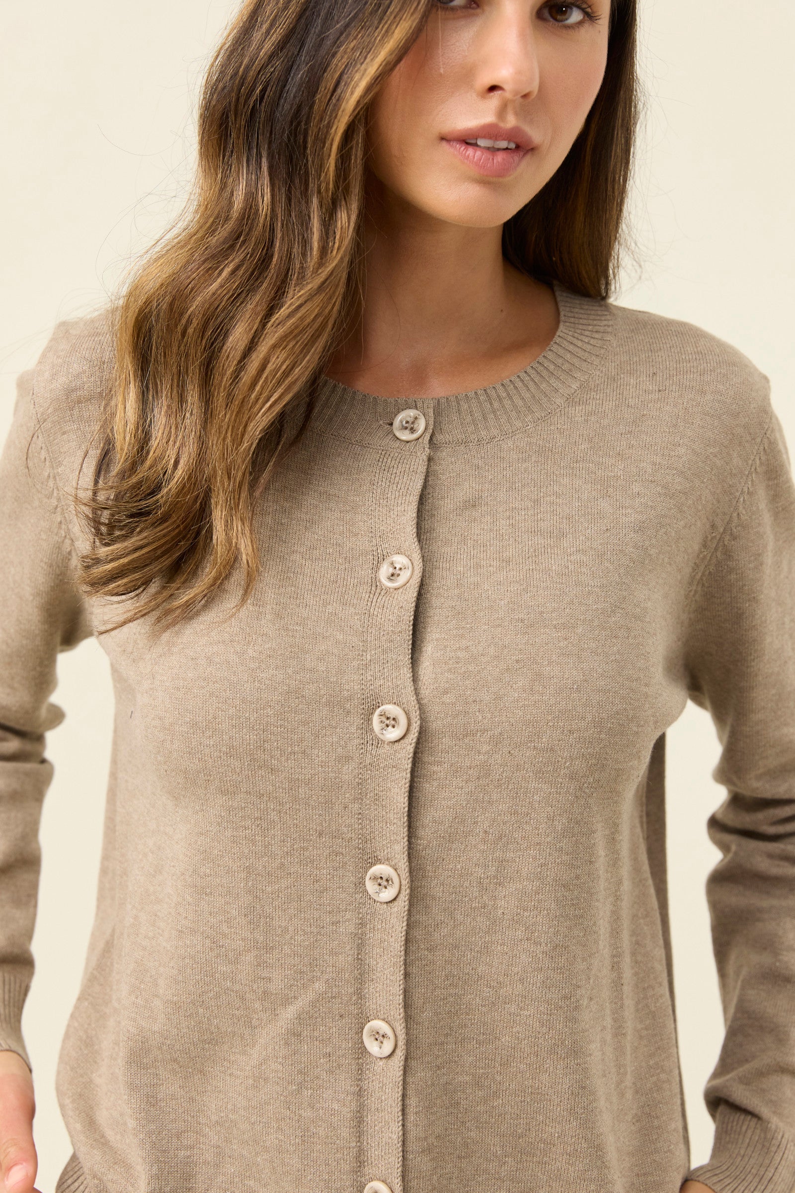IOM Darby Cardigan Stone