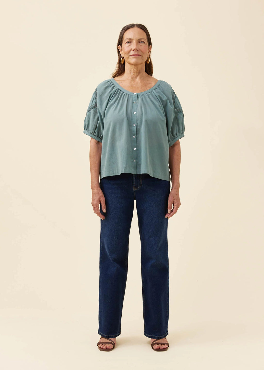 IOM Frances Top Teal