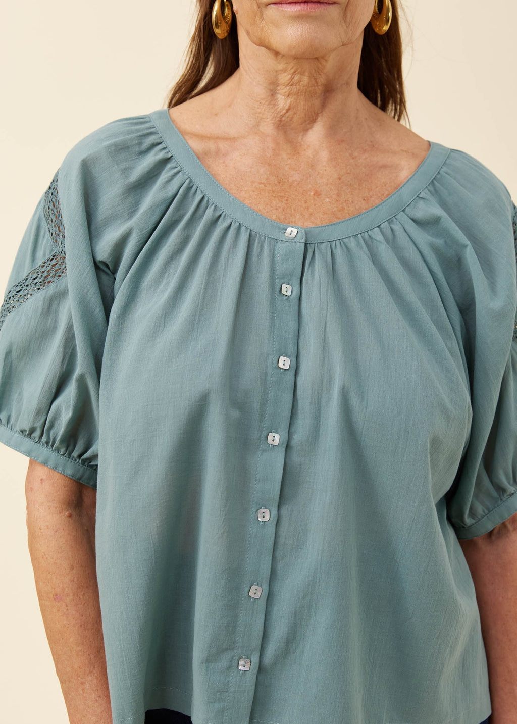 IOM Frances Top Teal
