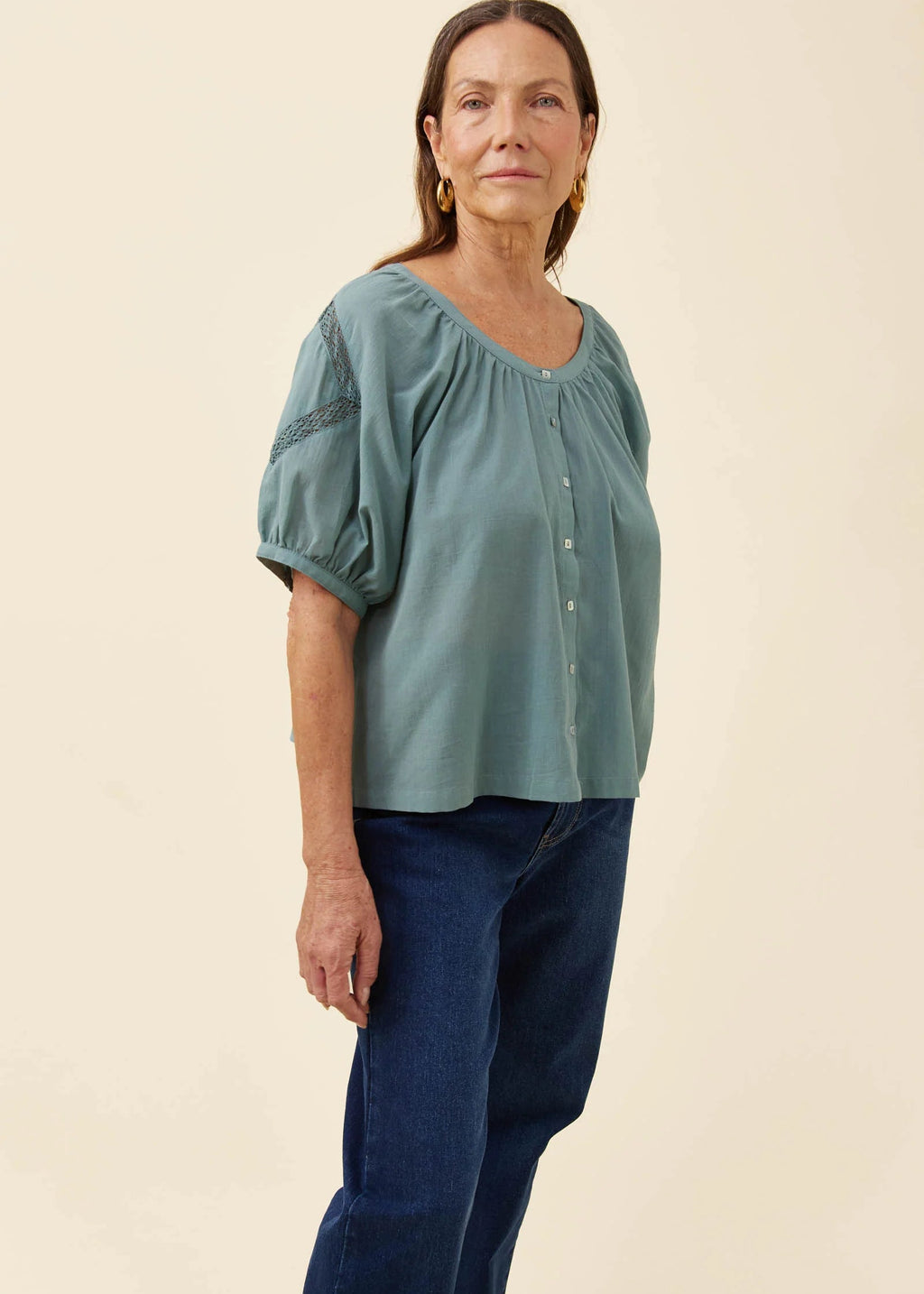 IOM Frances Top Teal