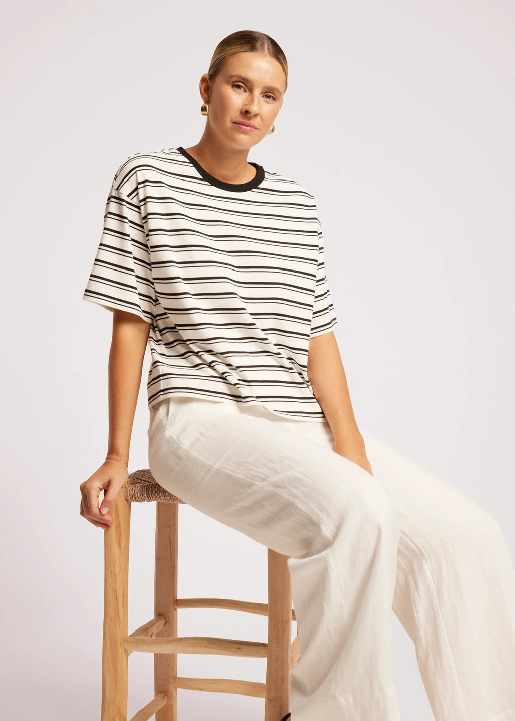 Eb & Ive Paloma Tee Black