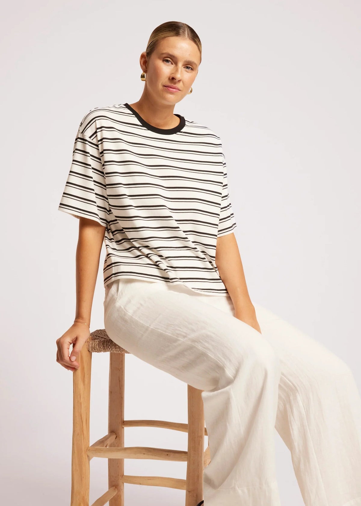 Eb & Ive Paloma Tee Black