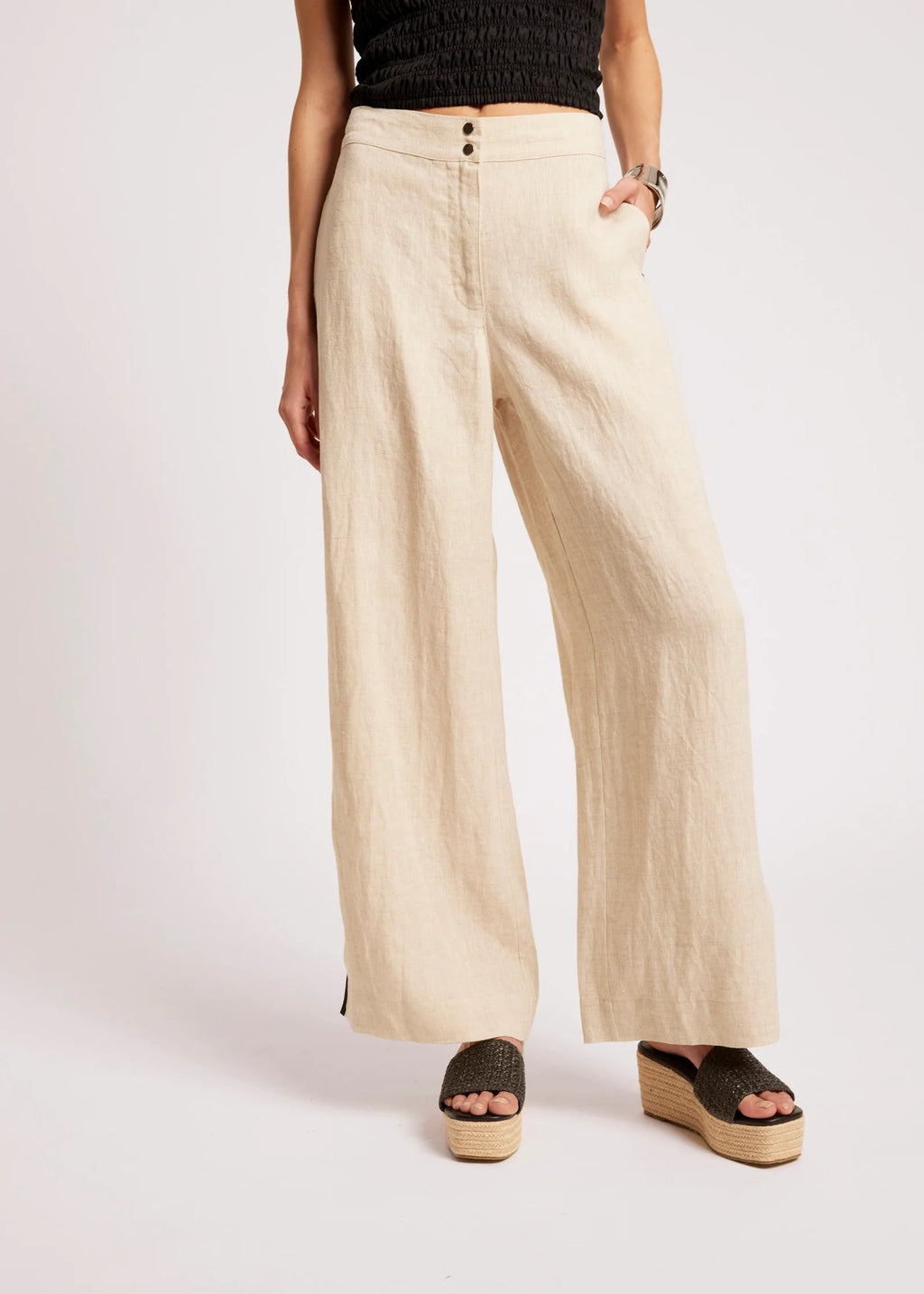 Eb & Ive Maris Pant Tusk/Black