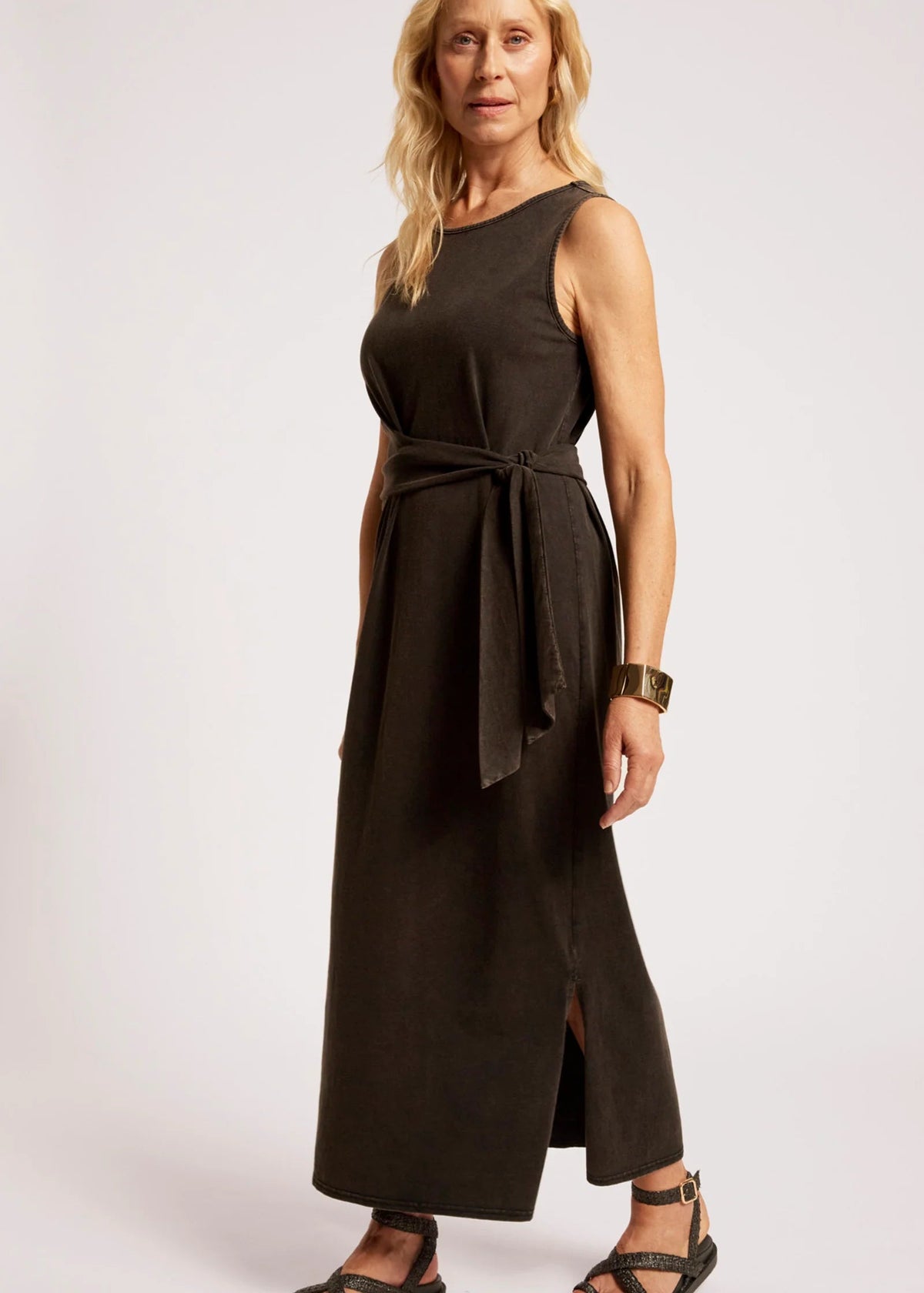 Eb & Ive Caldera Wrap Dress Black