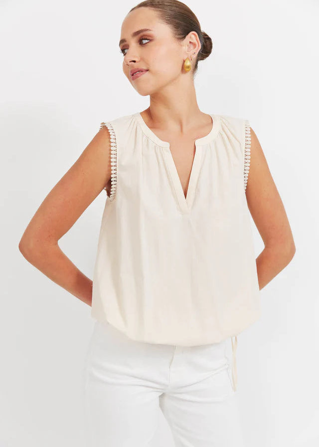 Haven Santos Top Bisque