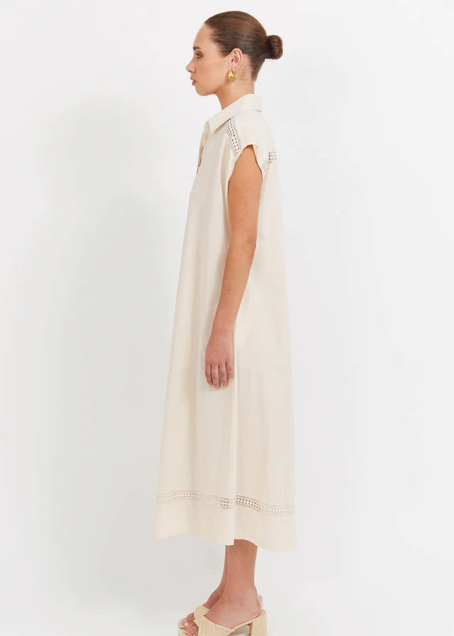 Haven Santos Shirt Dress Bisque