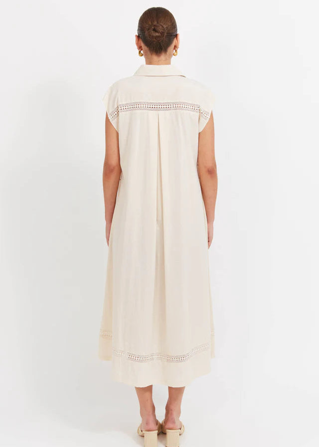 Haven Santos Shirt Dress Bisque