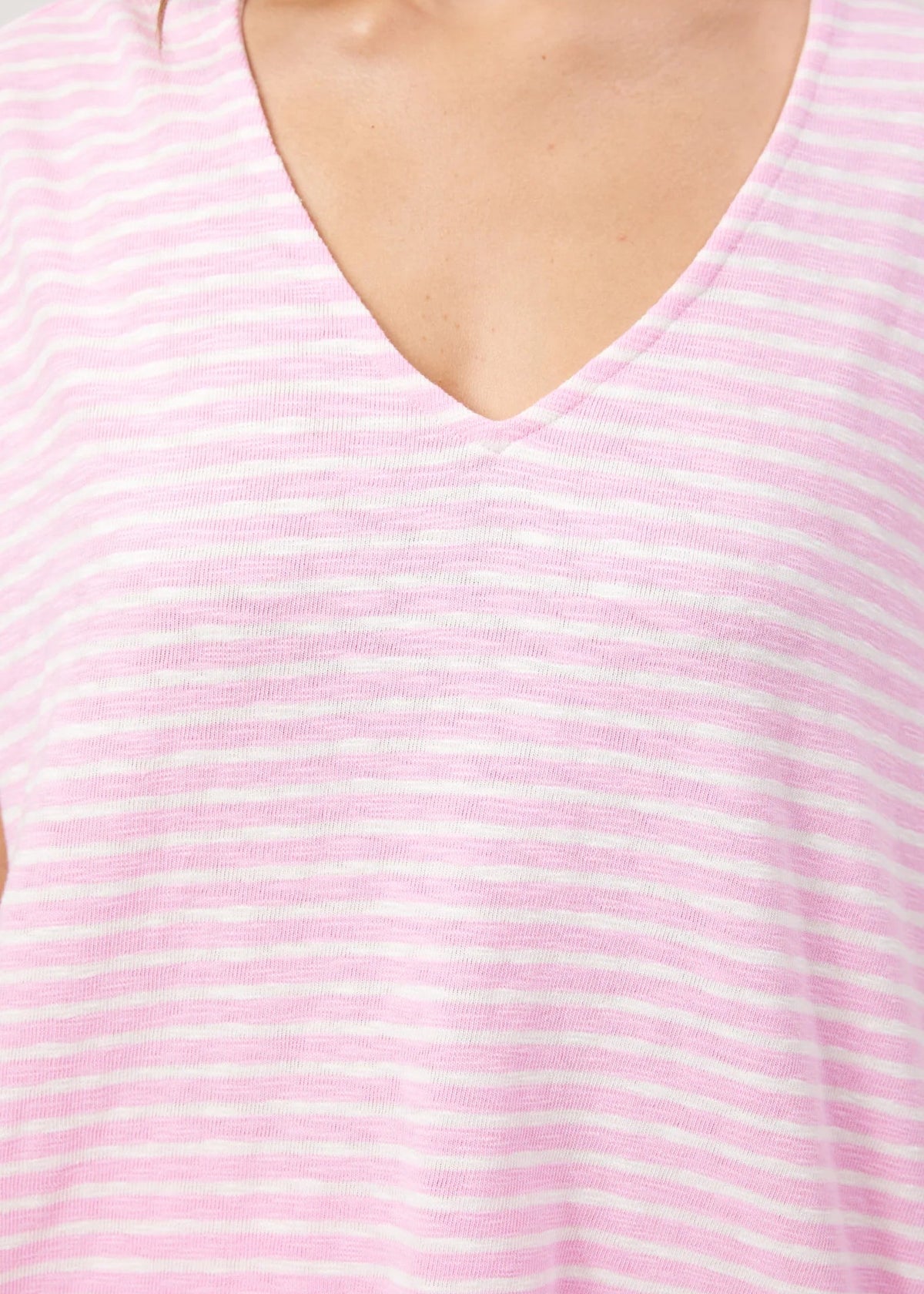 Eb & Ive Tropea Stripe Tee Pink