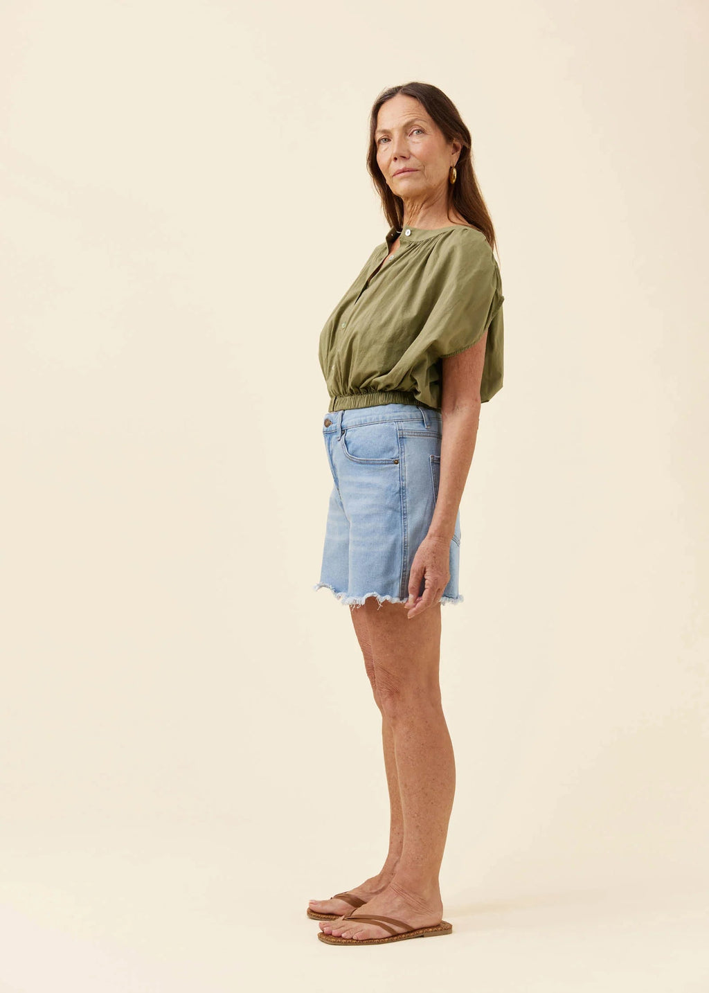 IOM Rosa Reversible Top Sage