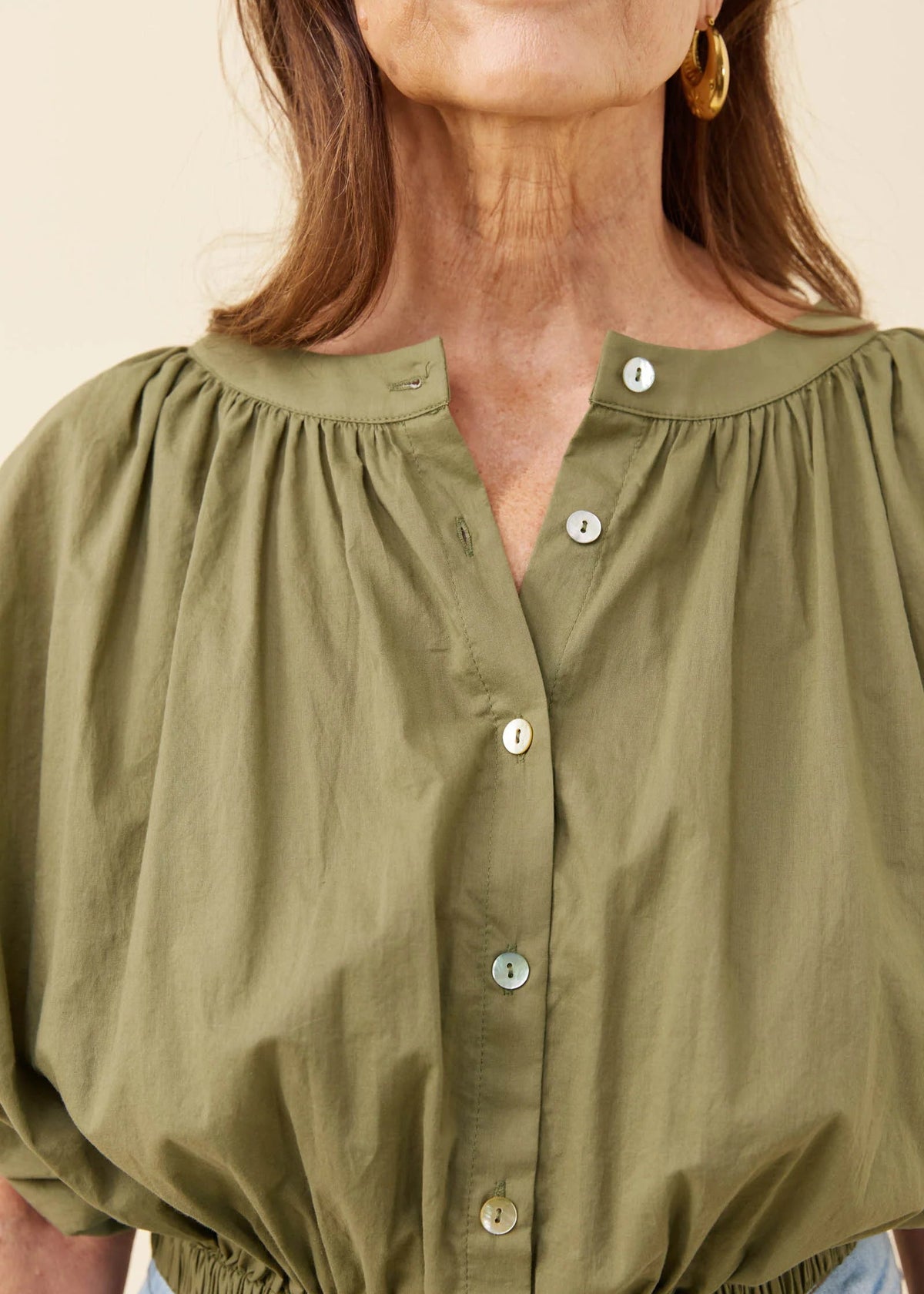 IOM Rosa Reversible Top Sage