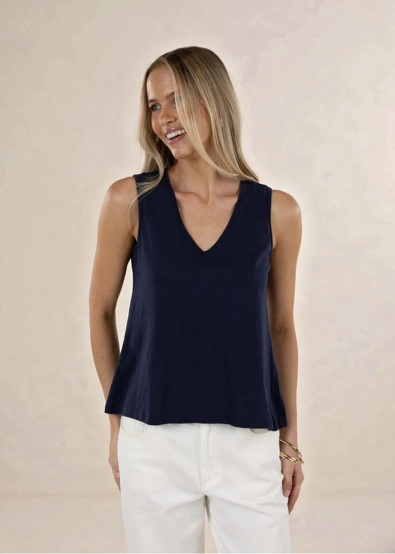 Humidity Kaia V Top Navy