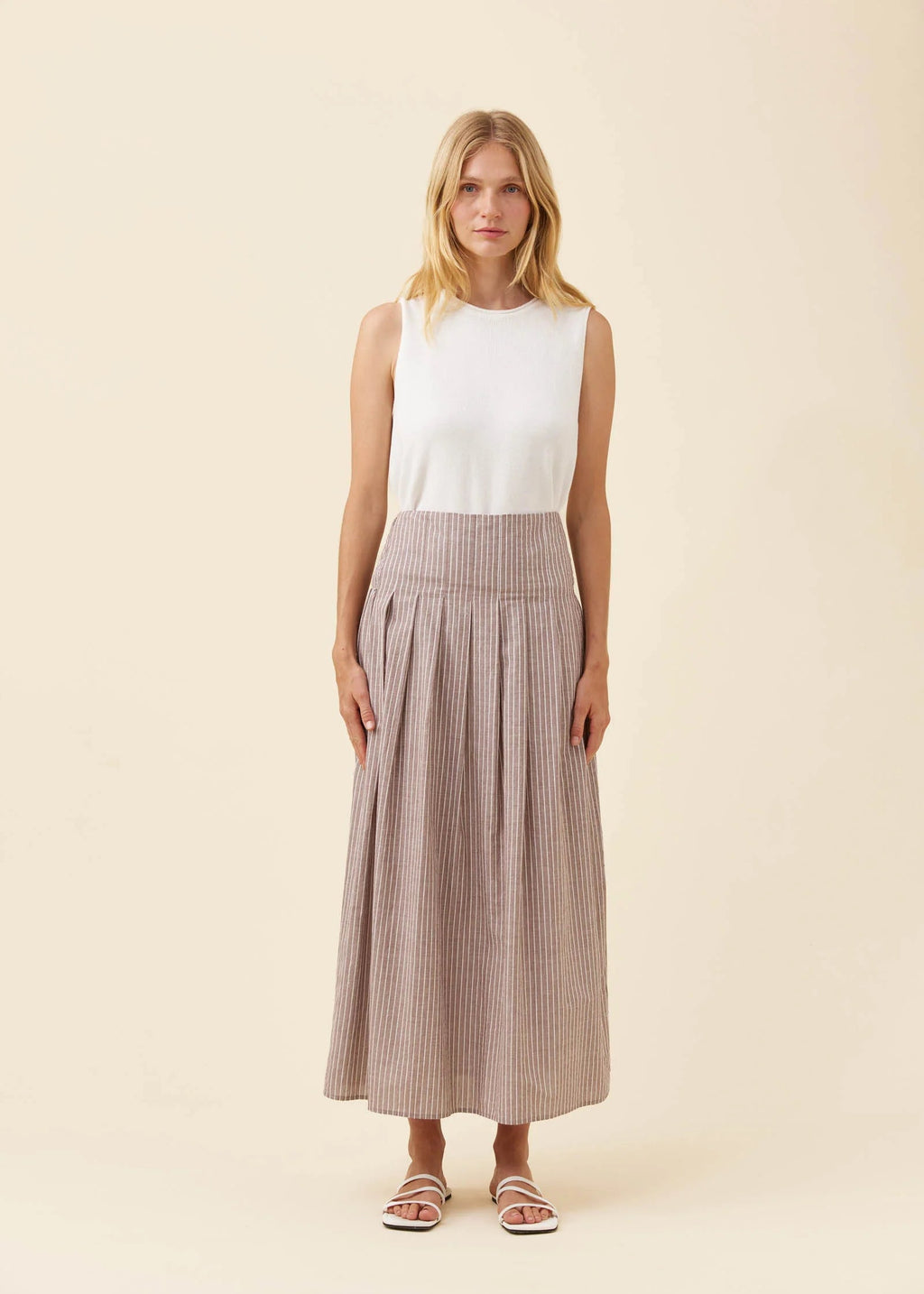 IOM Lyndell Maxi Skirt Taupe