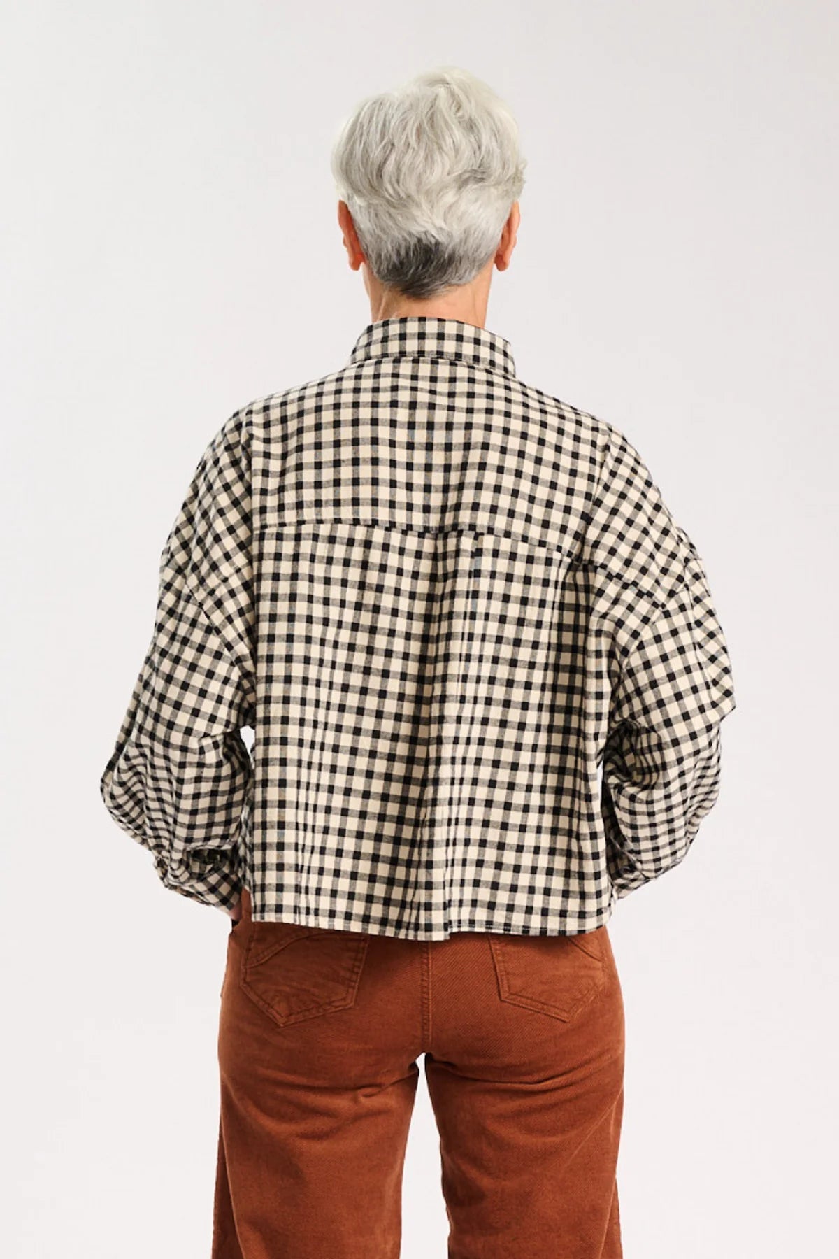 Olga Axis Gingham Shirt Cotton