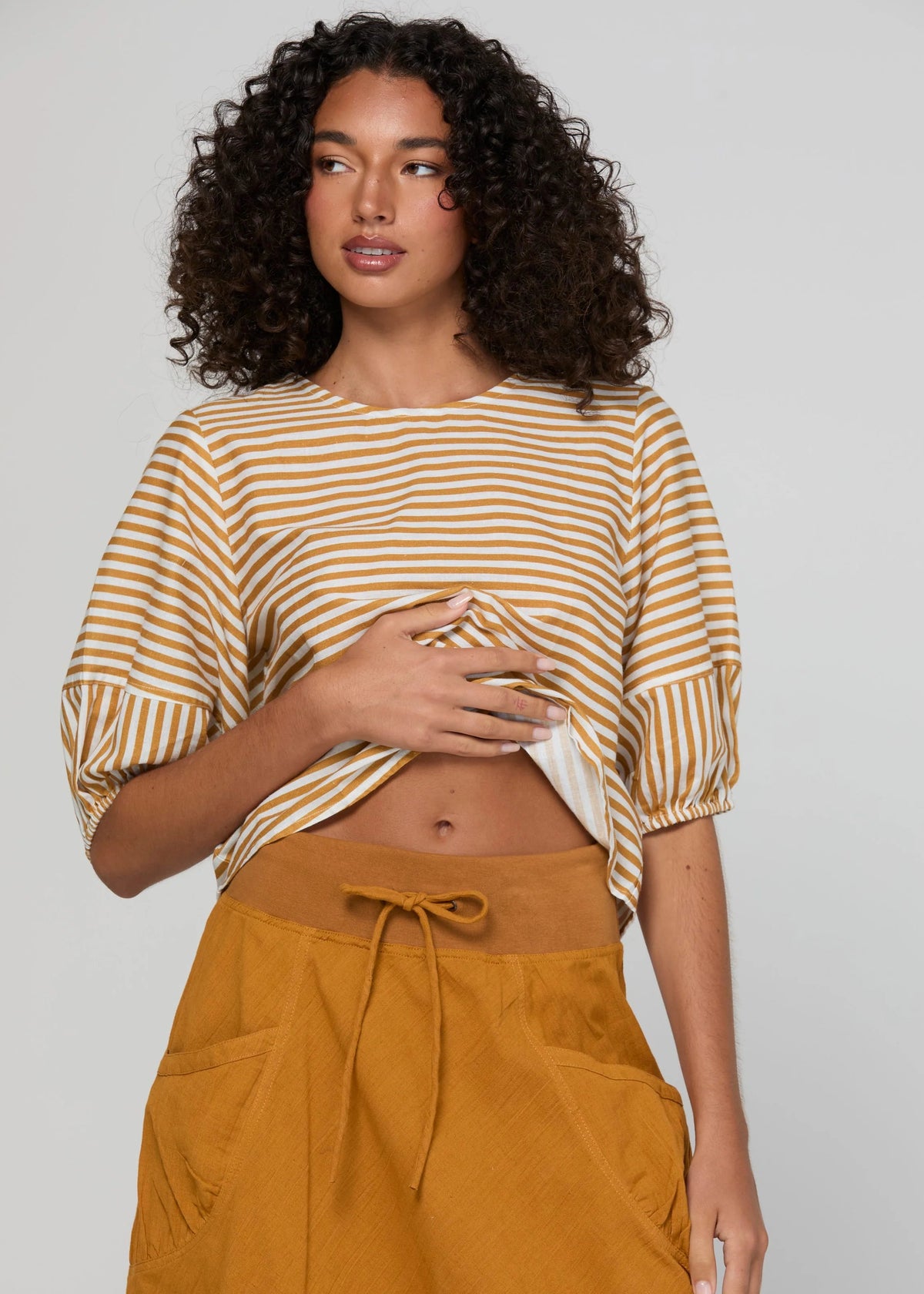 Boom Guru Skirt Mustard