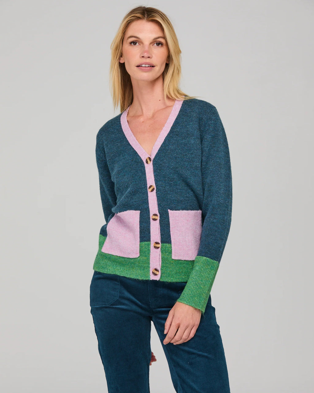 Boom Poet Cardigan Blue