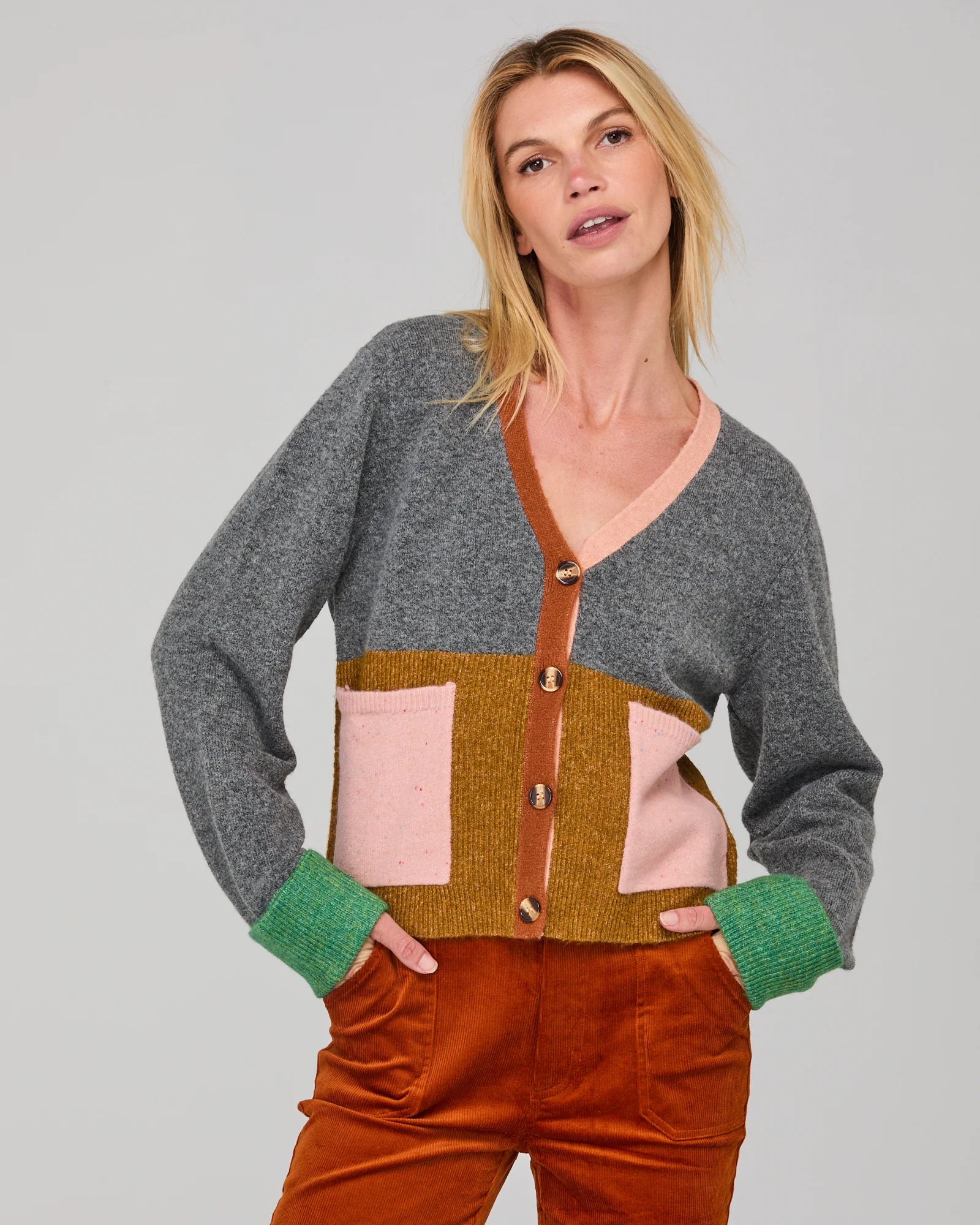 Boom Remi Cardigan Grey