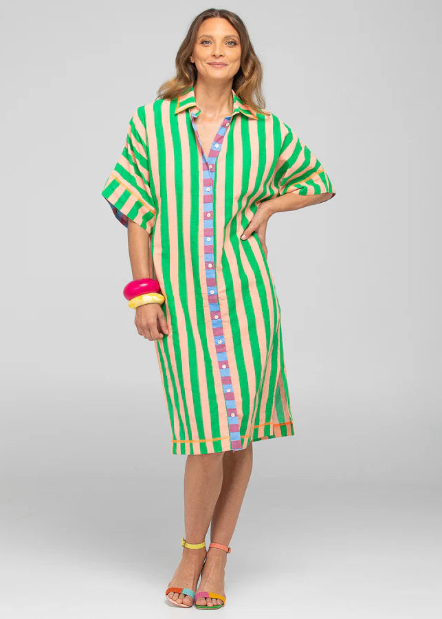 Boom Shankar Maui Dress Capri Peach