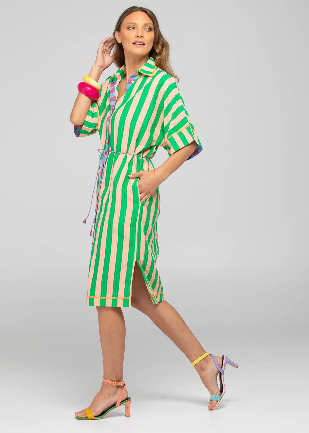 Boom Shankar Maui Dress Capri Peach