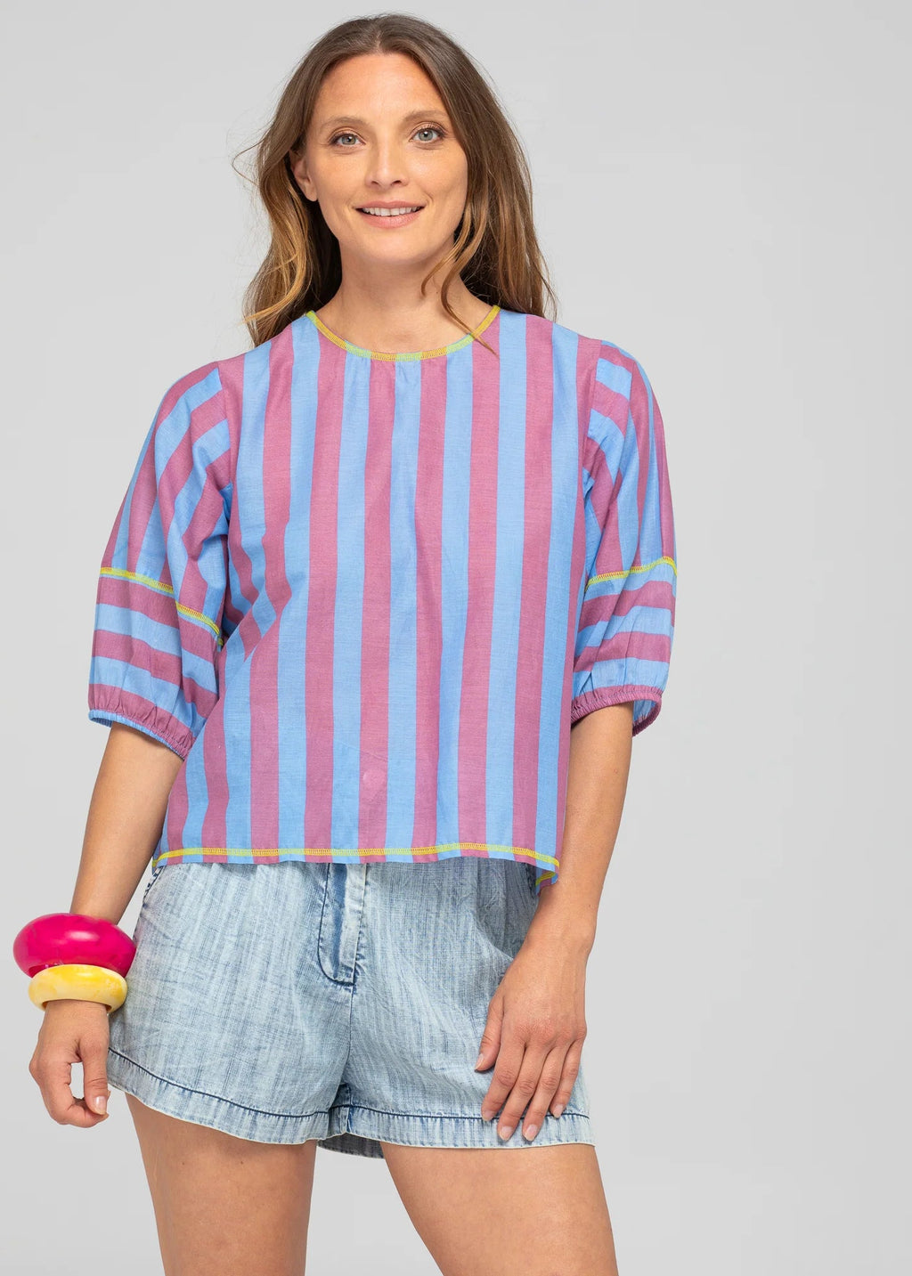 Boom Shankar Ava Top Capri Blue