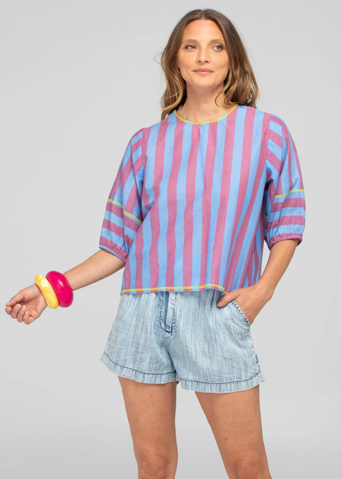 Boom Shankar Ava Top Capri Blue