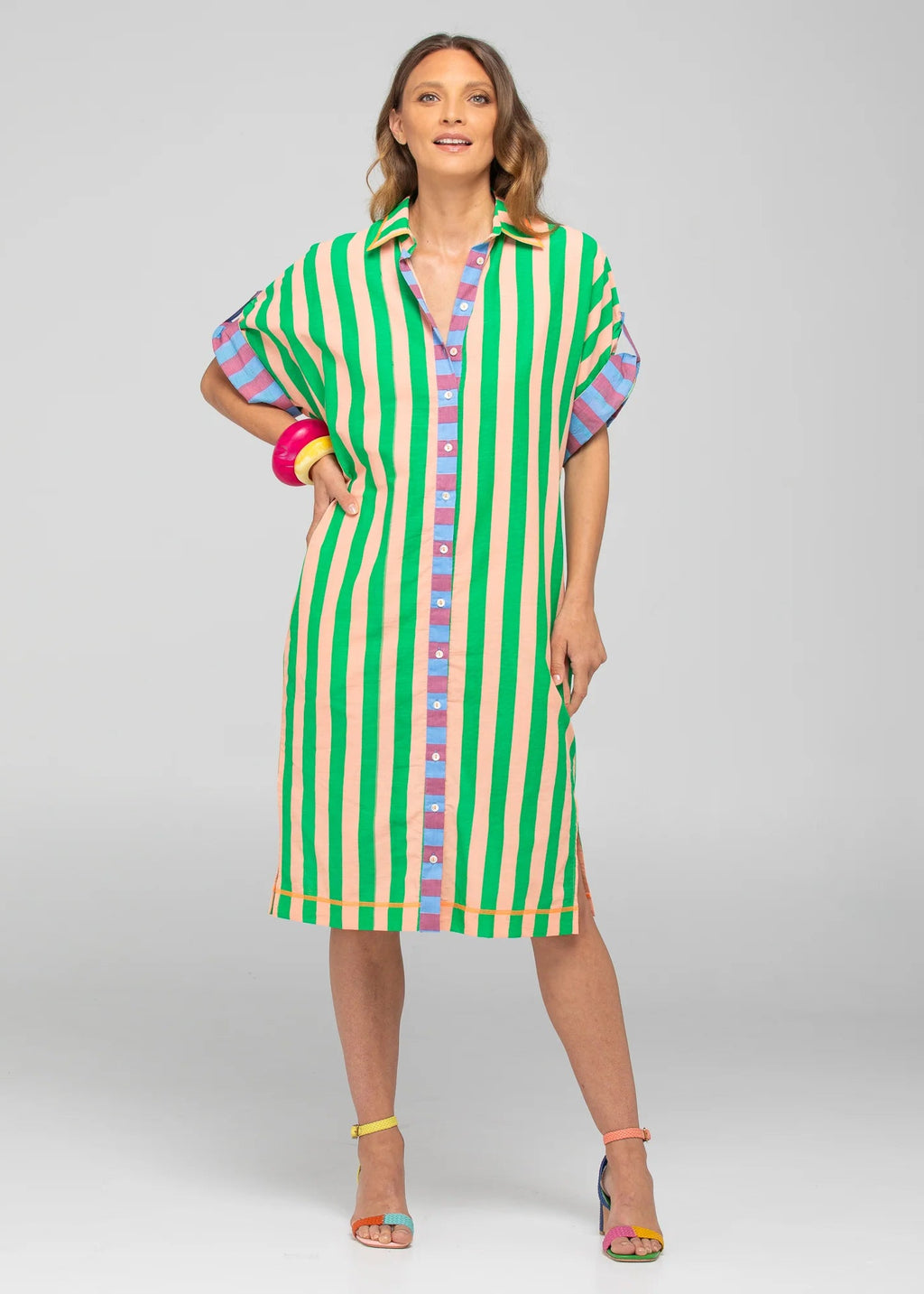 Boom Shankar Maui Dress Capri Peach