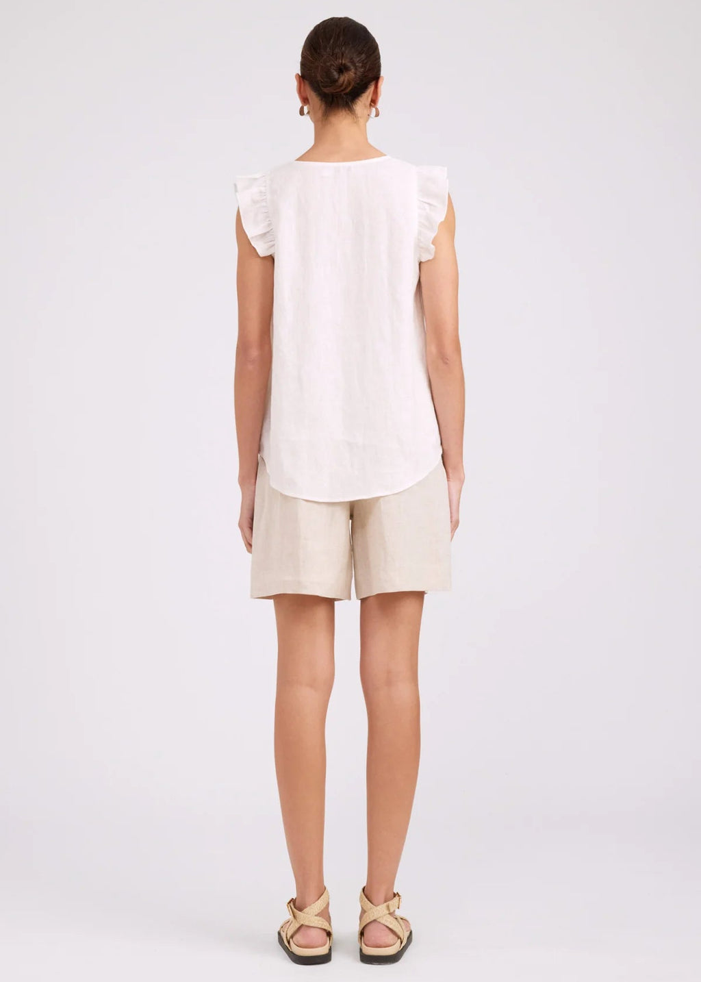 Eb & Ive Studio Frill Tank White