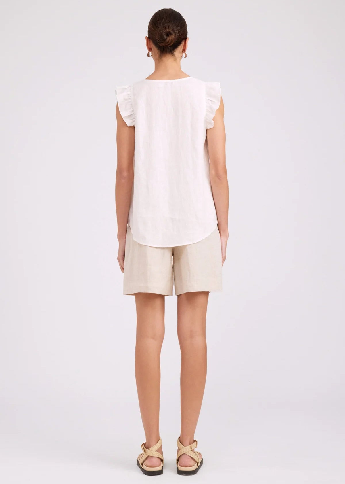 Eb & Ive Studio Frill Tank White