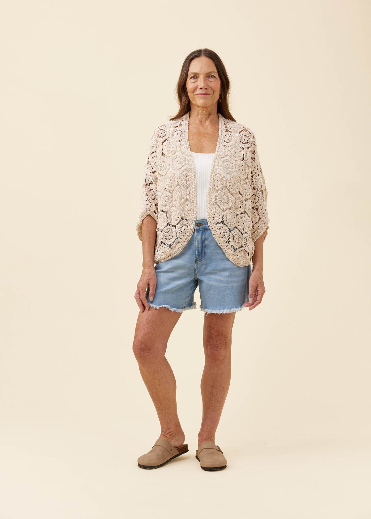IOM Maggie Crotchet Cape Canvas
