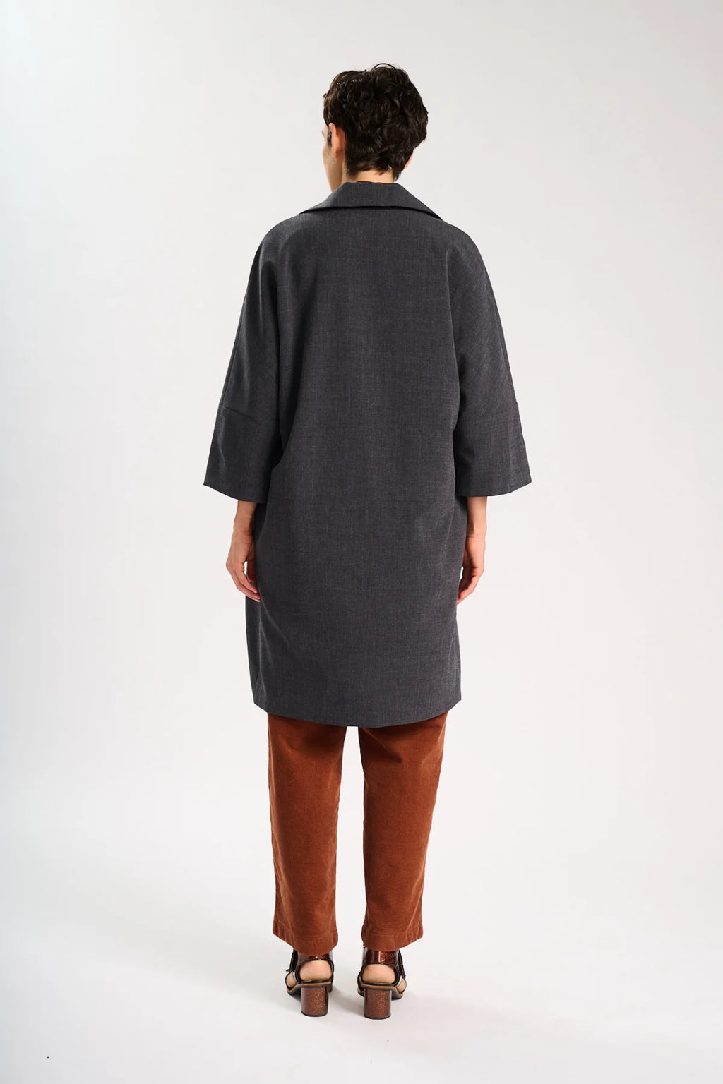 Olga de Polga Celine Coat Charcoal
