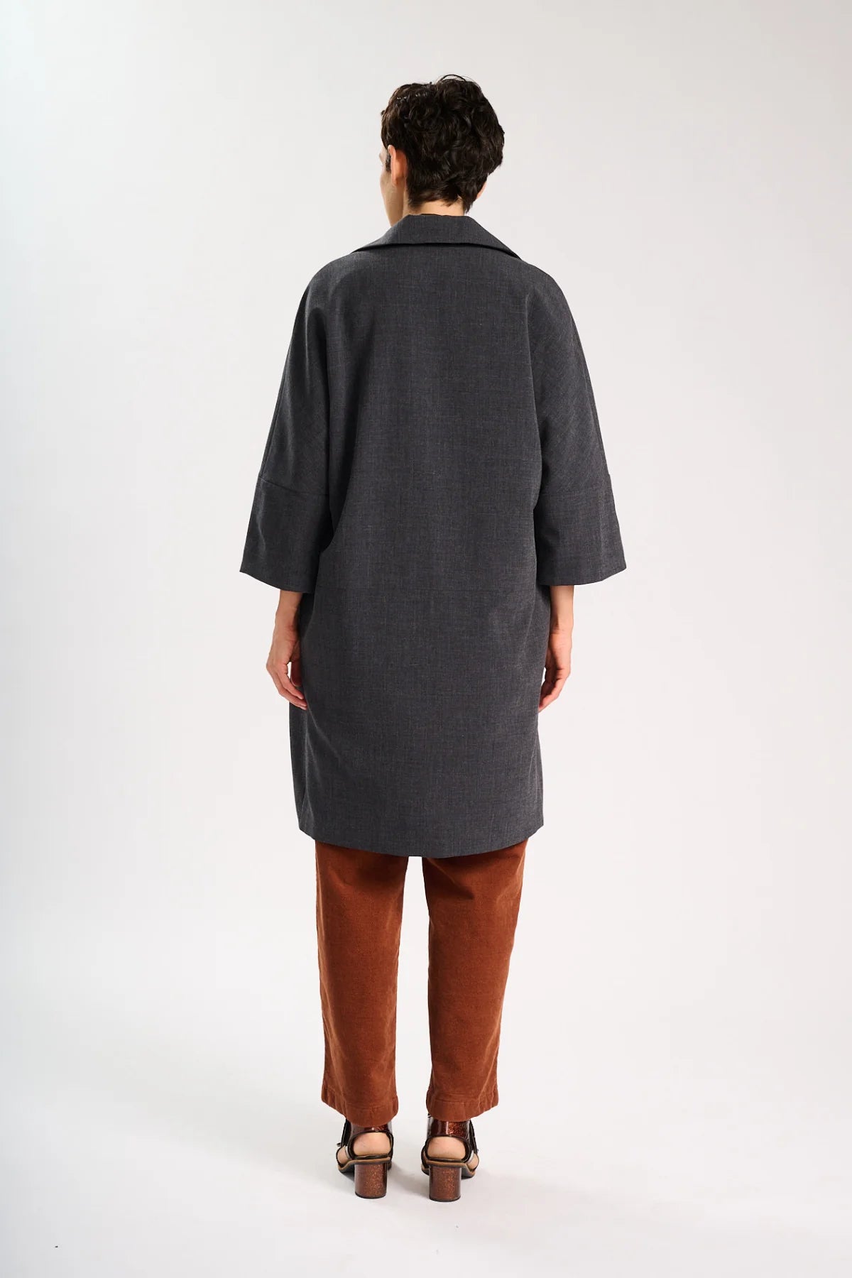 Olga de Polga Celine Coat Charcoal