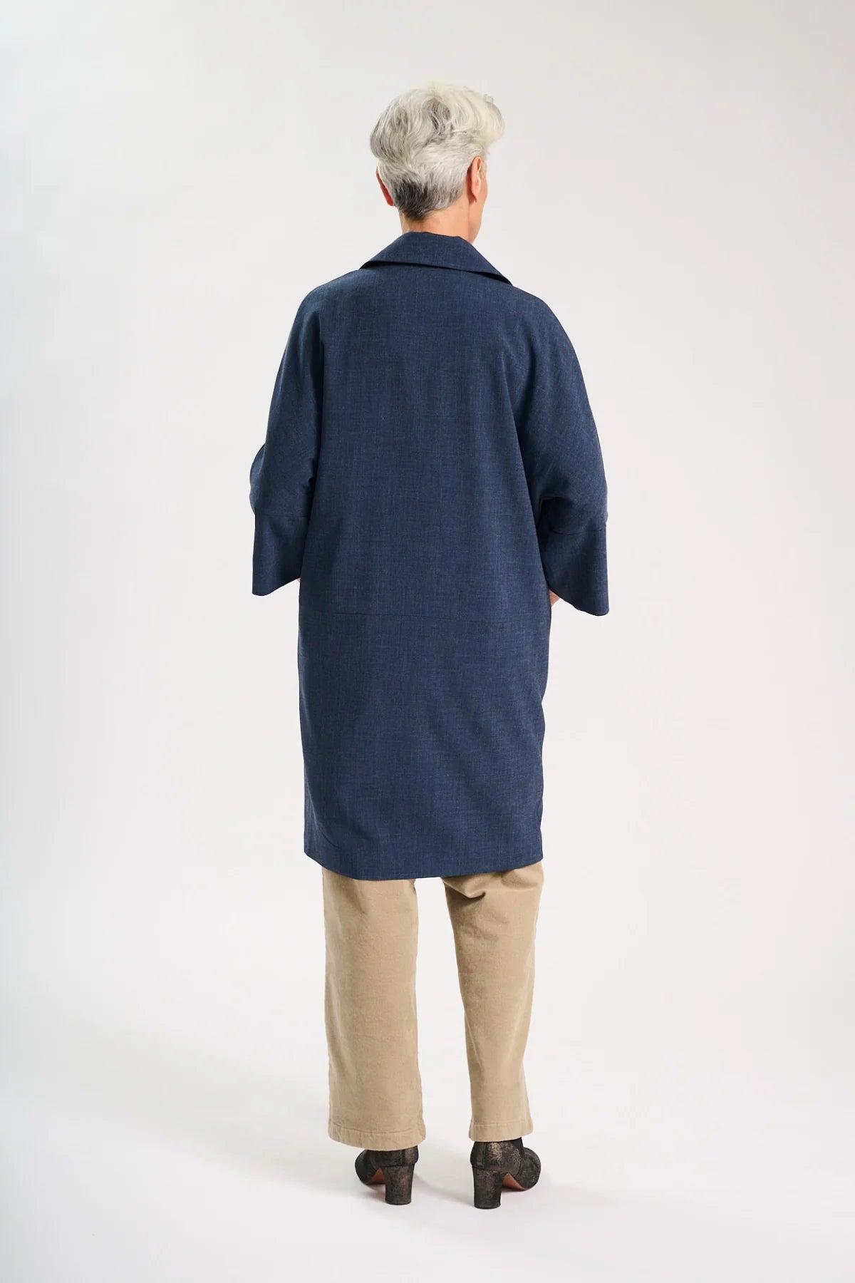 Olga de Polga Celine Coat Navy