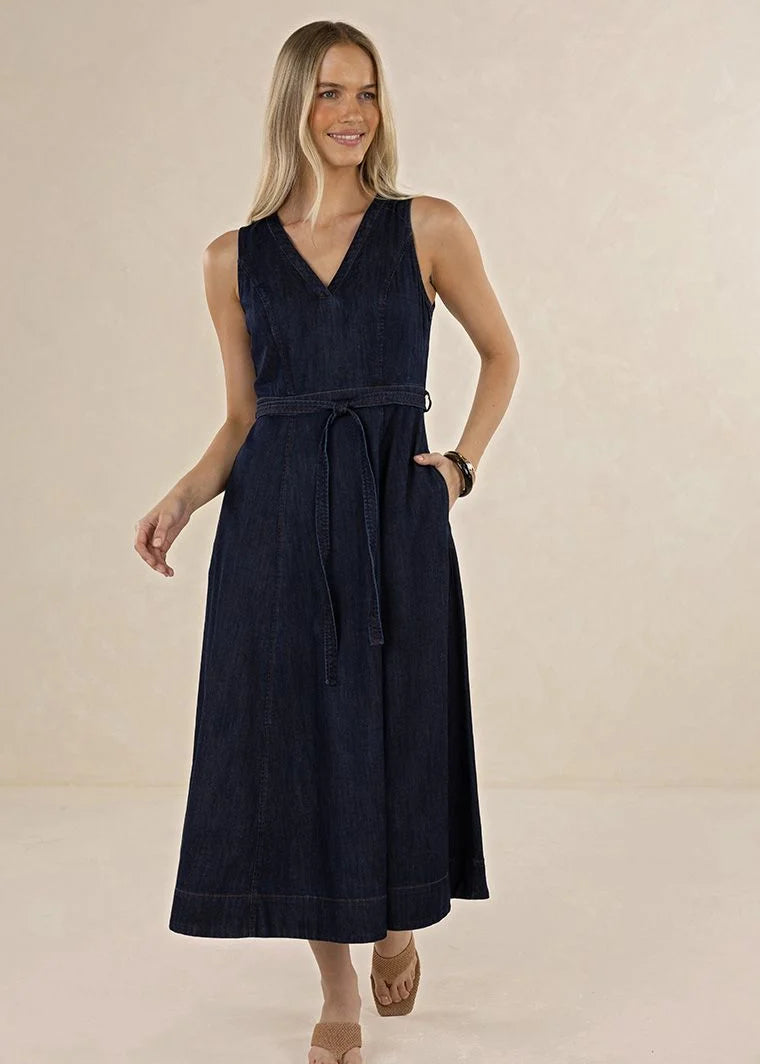 Humidity Denim Midi Dress