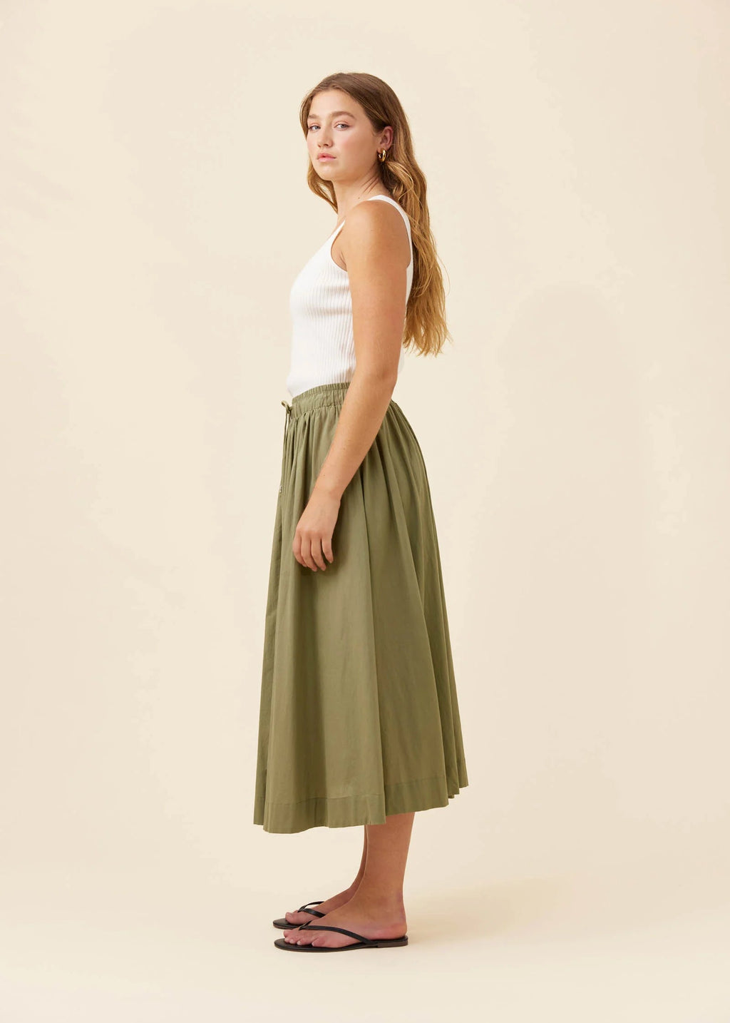 IOM Rosa Maxi Skirt Sage