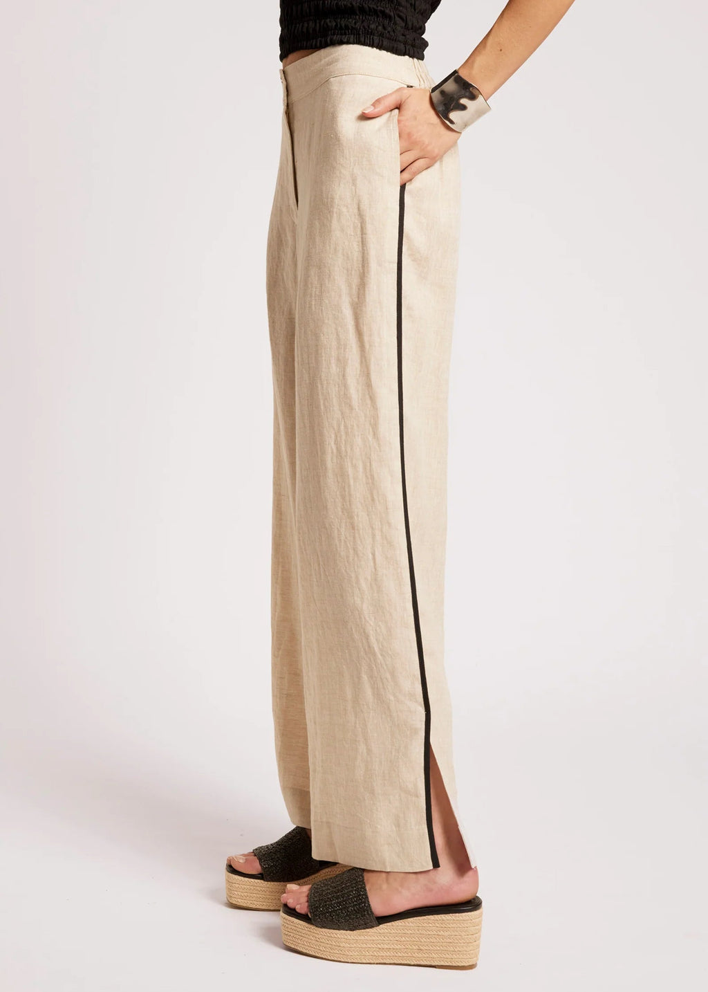 Eb & Ive Maris Pant Tusk/Black