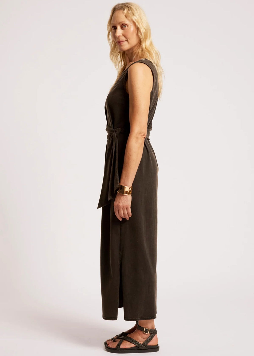 Eb & Ive Caldera Wrap Dress Black