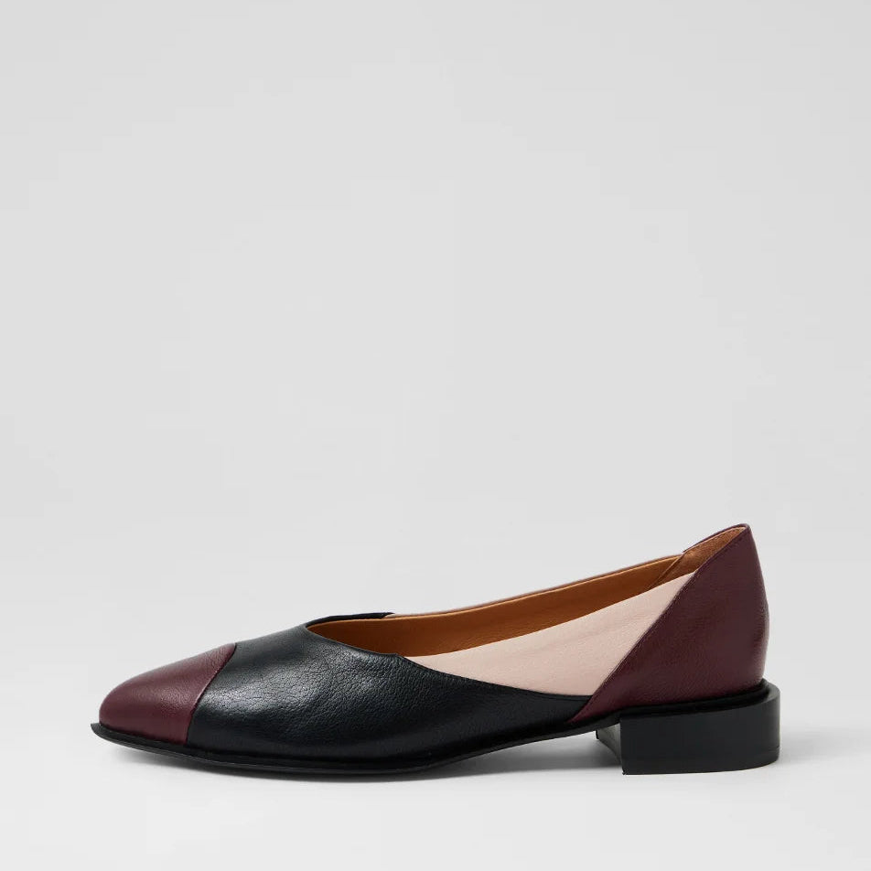 D & J Emberta Burgundy-Black